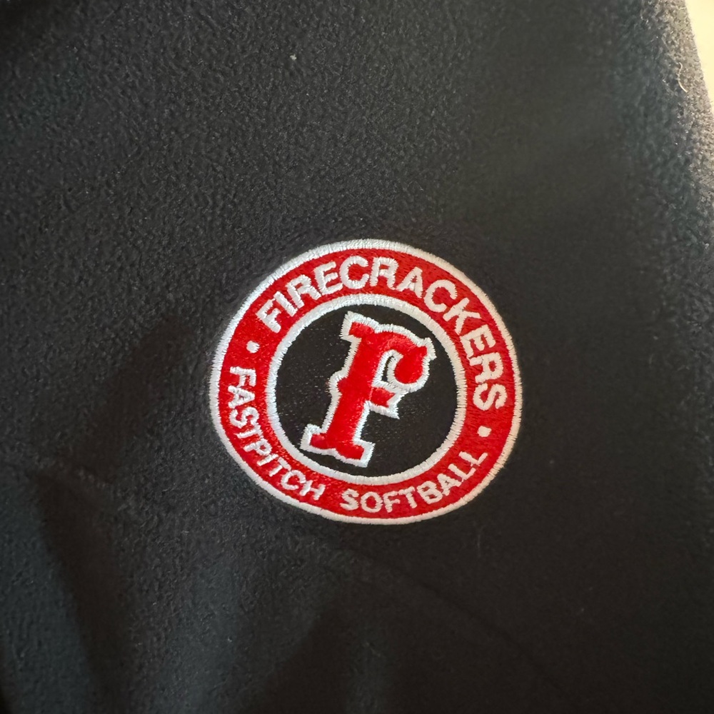 Firecrackers Holloway Black Quarter-Zip with Red Firecrackers Logo - Picture 2 of 4